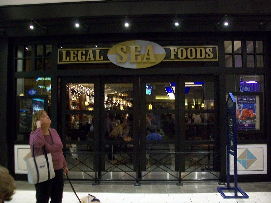 picture of Terry standing in front of Legal Seafood